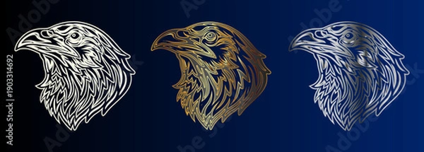 Fototapeta Eagle Head Design Options