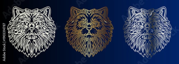 Fototapeta Wolf Head Design Collection