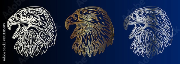 Fototapeta Eagle Head Design Options
