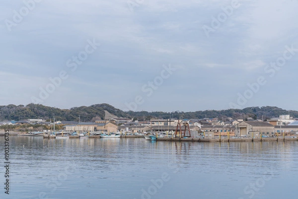 Obraz 漁港 日本 港