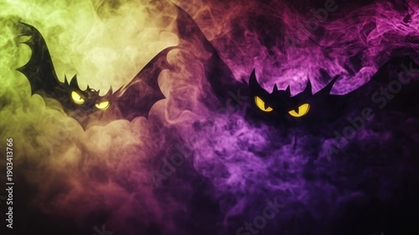 Obraz Bats in Smoke