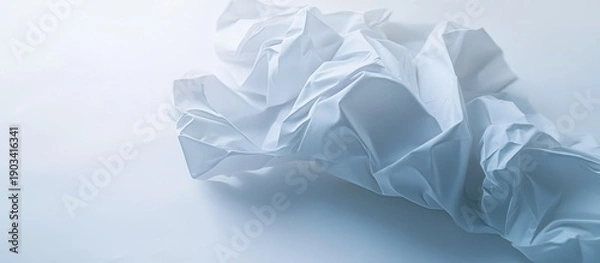 Obraz Crumpled White Paper Texture