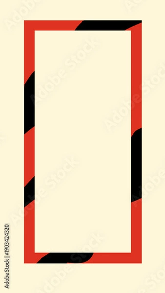 Obraz Warning Border Template