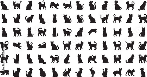 Obraz Silhouette Background Illustration Collection