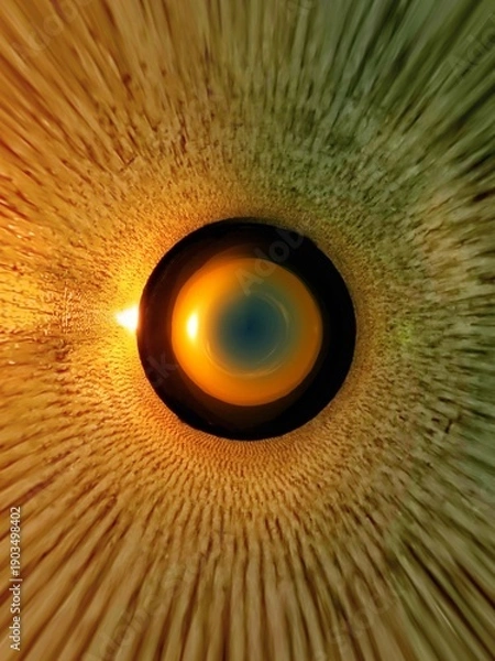 Obraz 放射される光と目のような球体