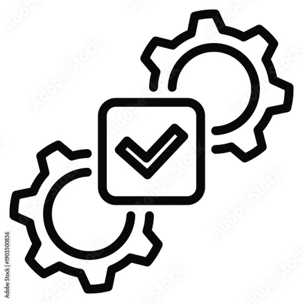 Fototapeta Functional Icon Line Vector Illustration