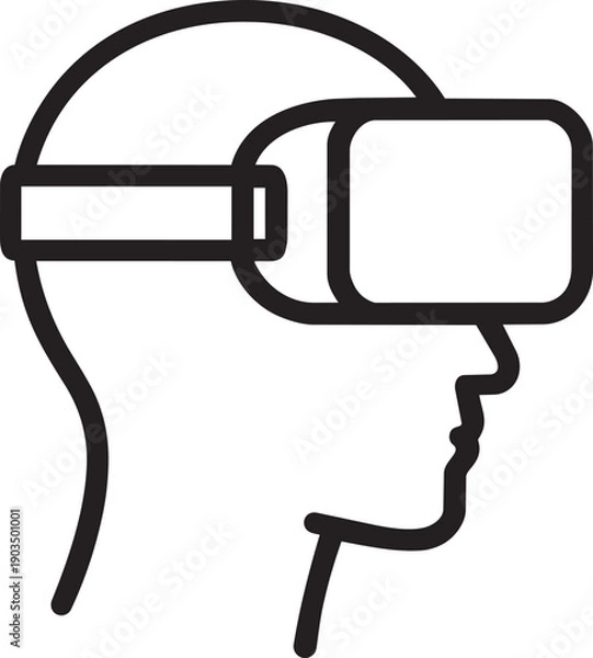 Obraz Virtual reality VR headset goggles for immersive gaming