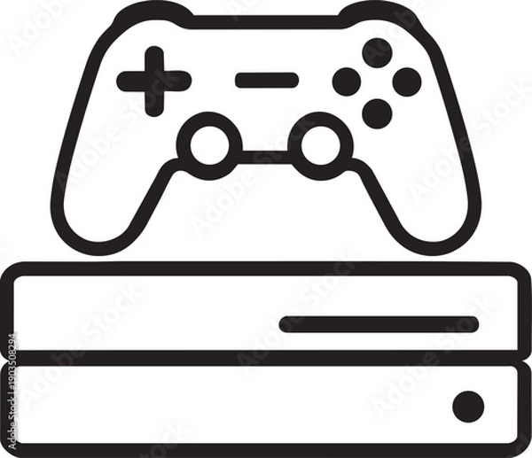 Obraz Video game controller console gamepad joystick