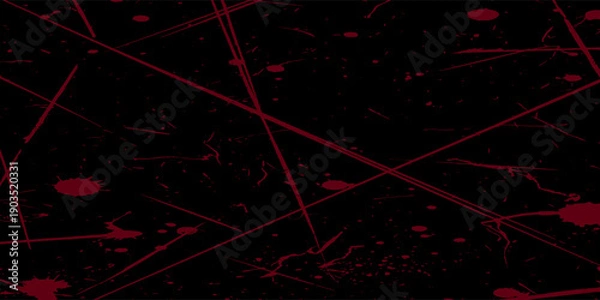 Obraz Black grunge background. Distressed Red grunge texture pattern art