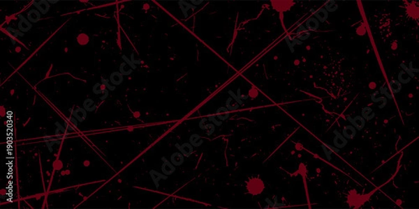 Obraz Black grunge background. Distressed Red grunge texture pattern art