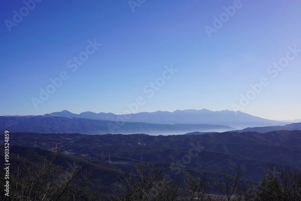 Obraz 信州　霧訪山から望む八ヶ岳連峰
