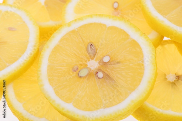 Fototapeta detail of lemon slices image
