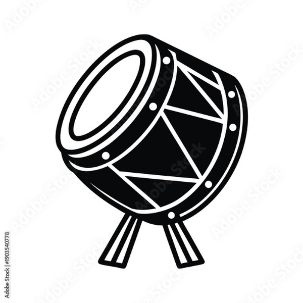 Obraz vietnamese traditional drum icon