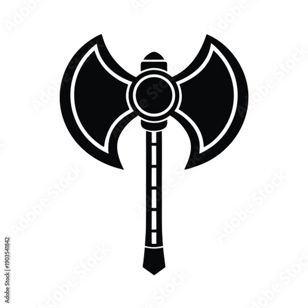Obraz viking axe symbol icon