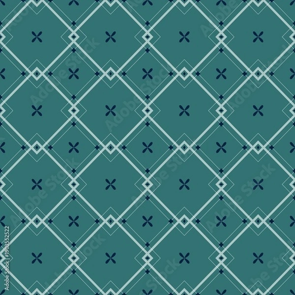 Obraz Seamless patterned background with geometric shapes.
