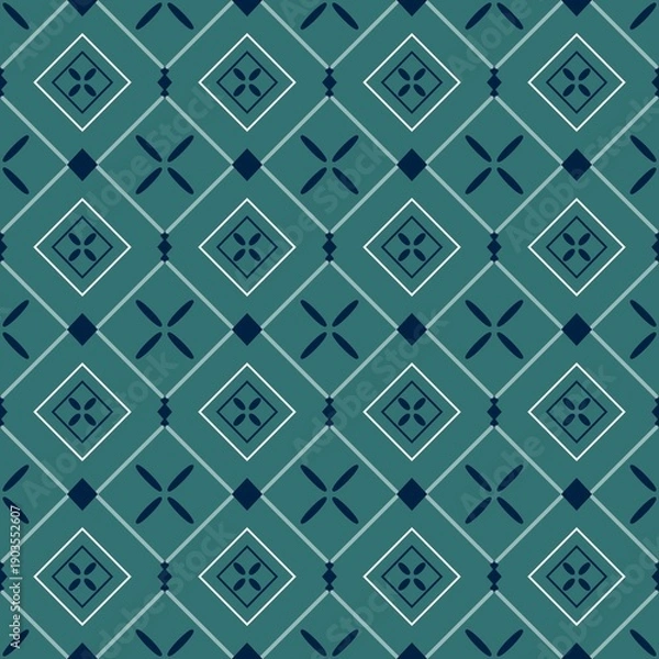 Obraz Seamless patterned background with geometric shapes.
