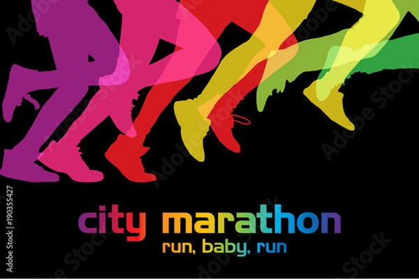 Obraz Running people