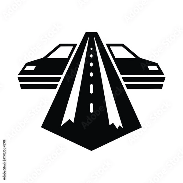 Obraz wet pavement reflections