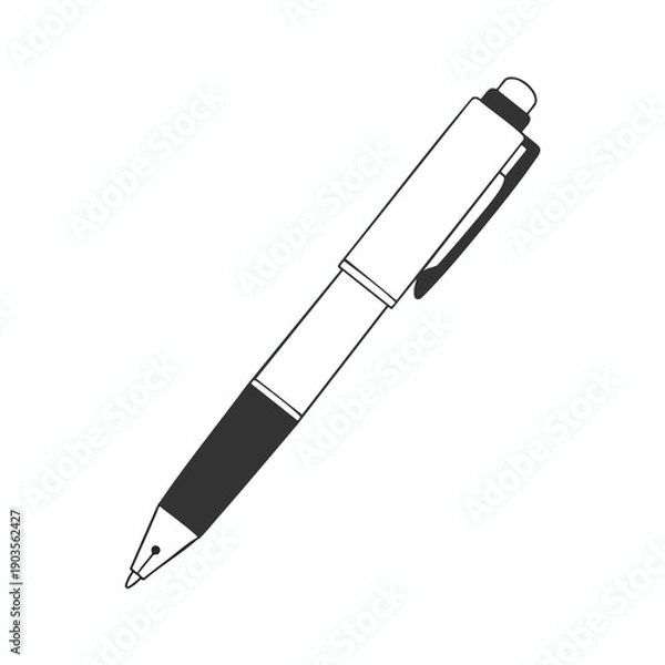 Obraz Simple Ballpoint Pen Illustration