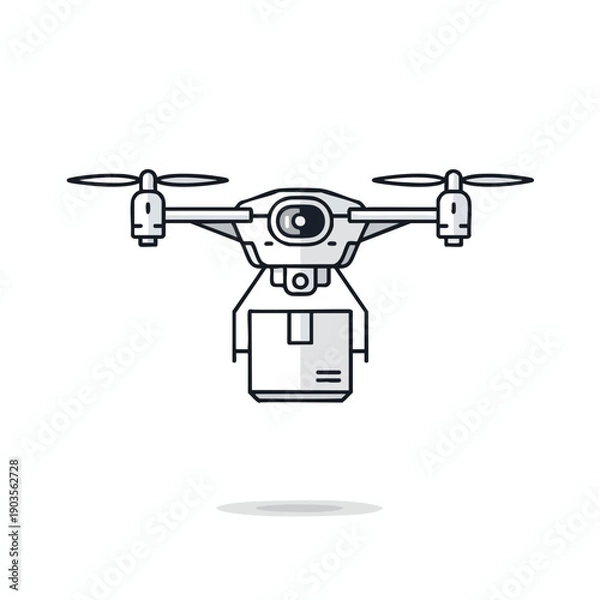 Obraz Drone with Camera Illustration