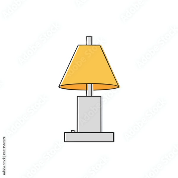 Obraz Simple Desk Lamp Illustration