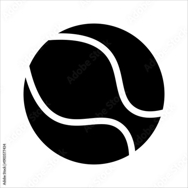 Obraz tennis ball icon vector illustration template