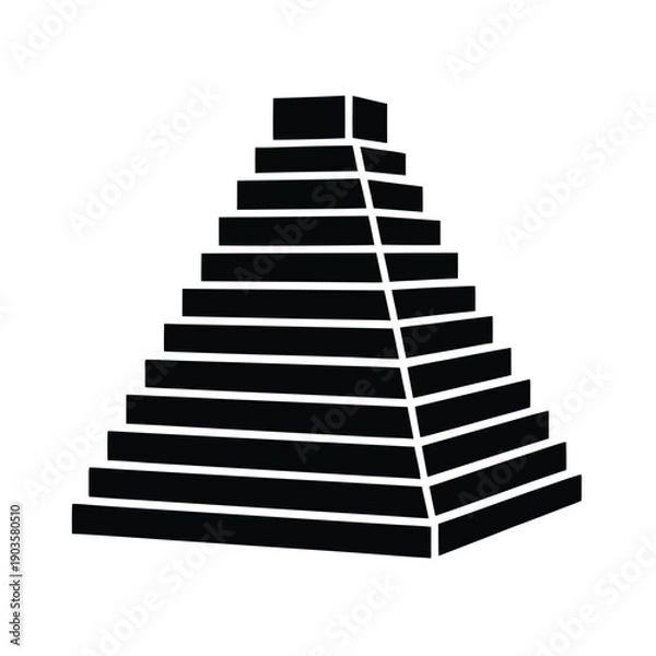 Obraz Ziggurat Step Pyramid Ancient Icon