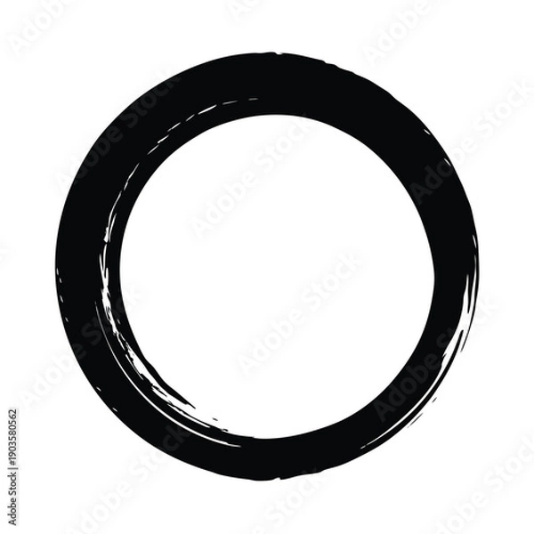 Obraz Zen Circle Enso Minimal Icon