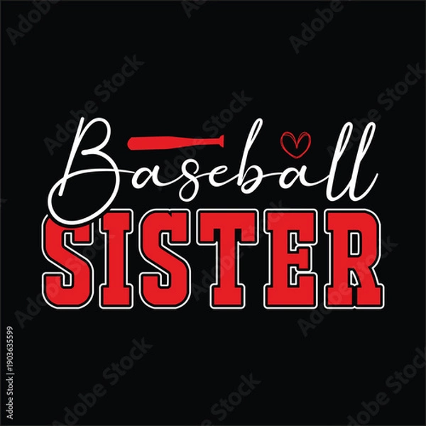 Fototapeta Baseball Sister