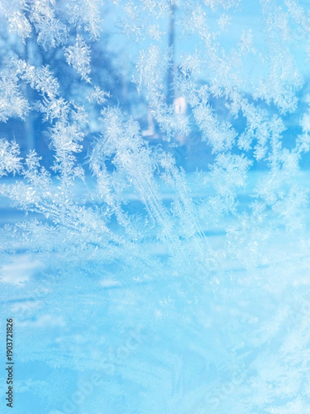 Fototapeta Ice on a window