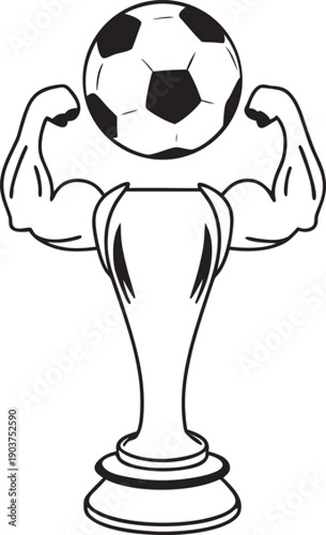 Obraz soccer ball in hand