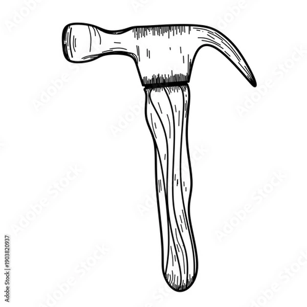 Obraz hammer vector illustration
