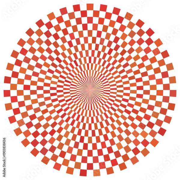 Obraz Abstract circle mirage technology.