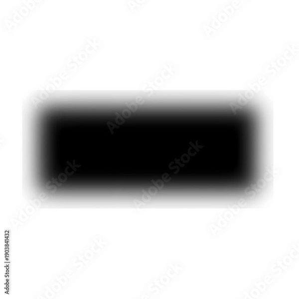 Obraz Soft Blurred Black Rounded Rectangle with Smooth Shadow Gradient Background Element