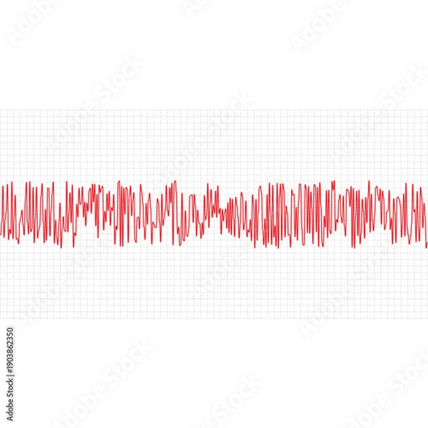 Obraz heart beat on ecg