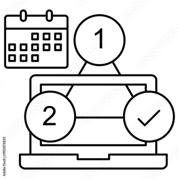 Obraz Easy-to-Do Icon, Simple & User-Friendly, Quick and Hassle-Free, Effortless Process