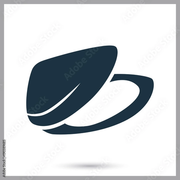 Fototapeta Mussel simple icon