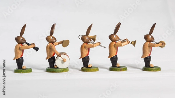 Fototapeta Hasen Big Band macht Musik