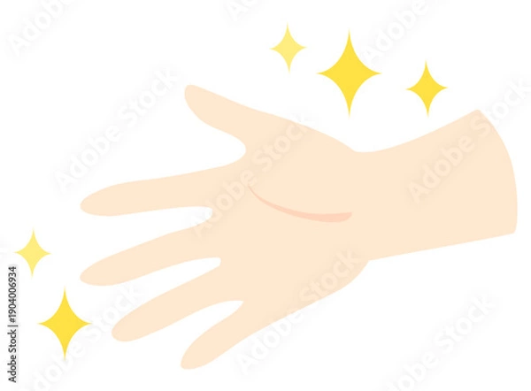Obraz きらきら輝く手