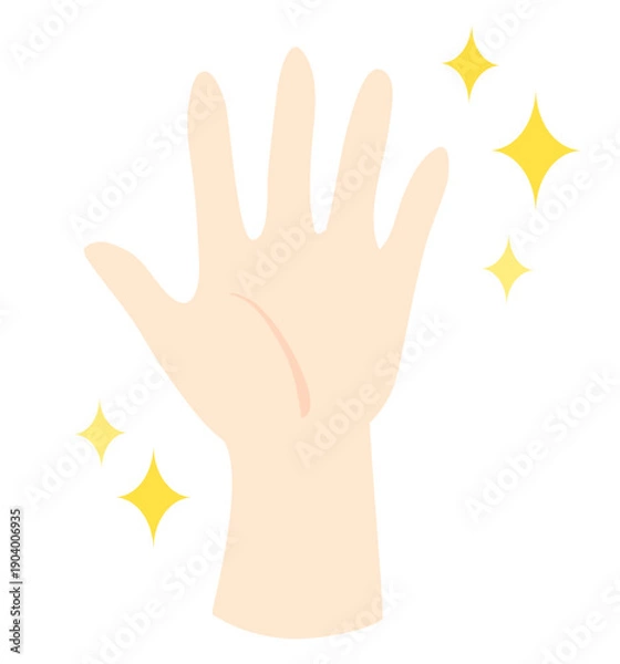 Obraz きらきら輝く手