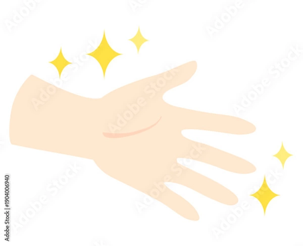 Obraz きらきら輝く手