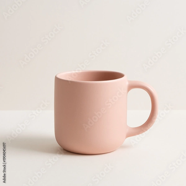 Obraz white cup on white background