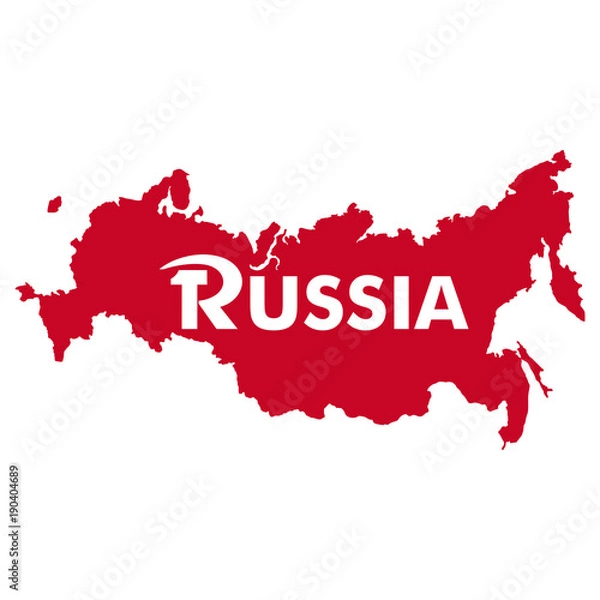 Obraz Серп и молот, Стилизованная эмблема России на фоне флага России, логотип, иллюстрация, вектор