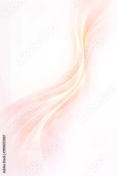 Obraz Peach Apricot S-Curve Gradient Abstract Background Template