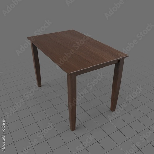 Fototapeta Rectangle dining room table