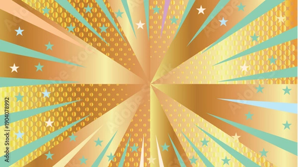 Obraz 太陽　スクリーントーン　模様　背景