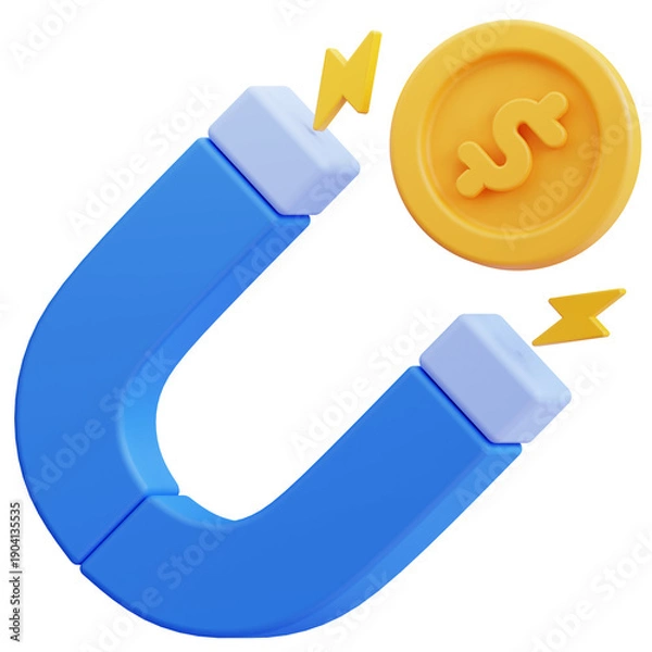 Obraz 3D Money Attraction