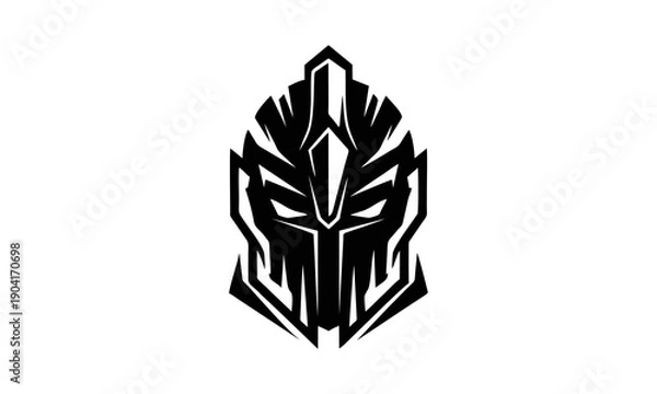Obraz mask's warrior simetris vector