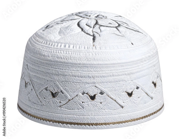 Obraz Prayer cap kopiah isolated on transparent background