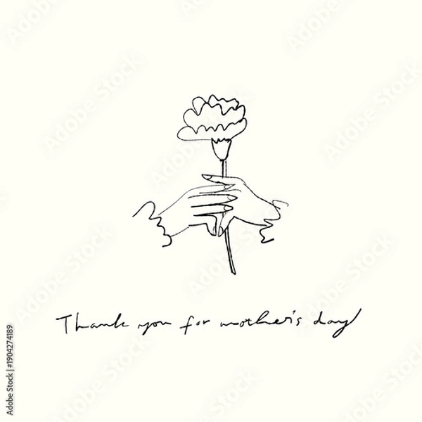 Obraz 22022401 母の日 イラスト